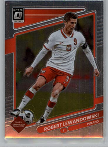 2021-22 Donruss Road to Qatar Optic #108 Robert Lewandowski Poland