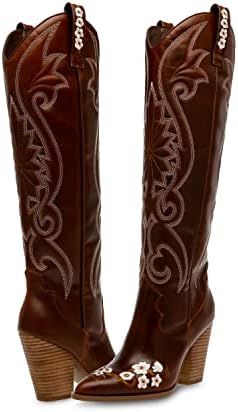 Steve Madden Women's Lashes Western Boot, Brown Multi, 9.5 Review | Image 6