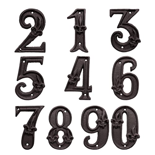 Numéro d'appartement fonte 6 chiffre de signalisation mural