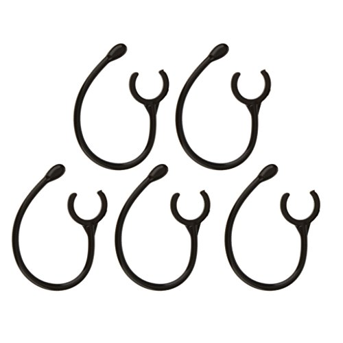 Mnixy Gancho Gancho para La Oreja Identificación del Bucle de 10 Mm para Nokia Bh108 Bh217 Auricular Bluetooth Negro