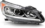 ACANII - For 2016-2017 Honda Accord EX EX-L Sport w/DRL Headlight Projector Headlamp Assembly Replacemet Passenger Side