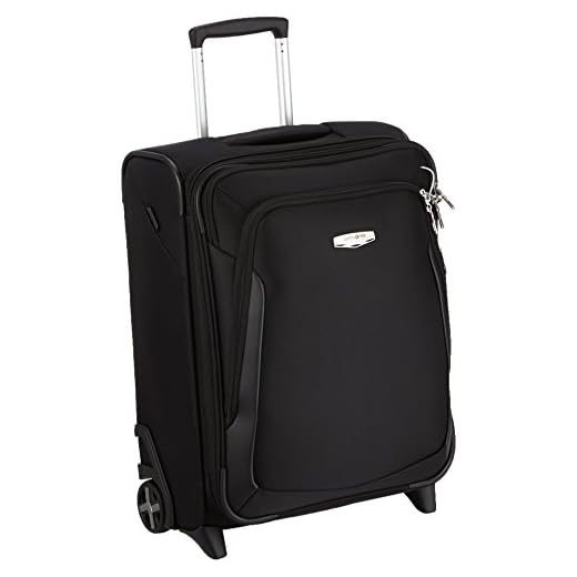 Samsonite X'Blade 3.0 Upright 55/20 Espandibile Bagaglio a Mano, Poliestere, Nero, 51.5 ml, 55 cm