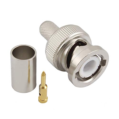 Conector BNC macho para cable coaxial RG-8X, pack 10 miniatura 7