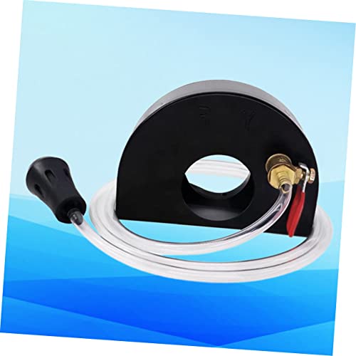 Protector de amoladora portátil en acero negro contra el polvo de yeso 4