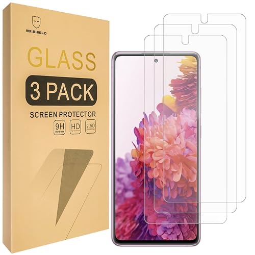 Image of Mr.Shield [3-Pack] Designed For Samsung Galaxy S20 FE 5G / Galaxy S20 FE 5G UW [Fan Edition] [Tempered Glass] [Japan Glass with 9H Hardness] Screen Protector with Lifetime Replacement