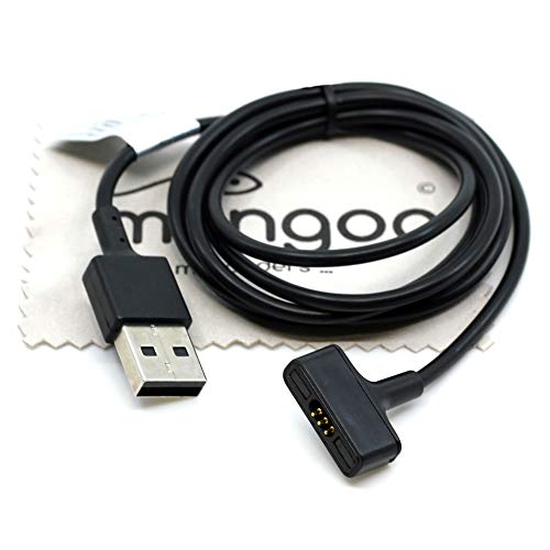 Cable de carga compatible con Fitbit Ionic USB cargador cable de carga OTB con paño mungoo