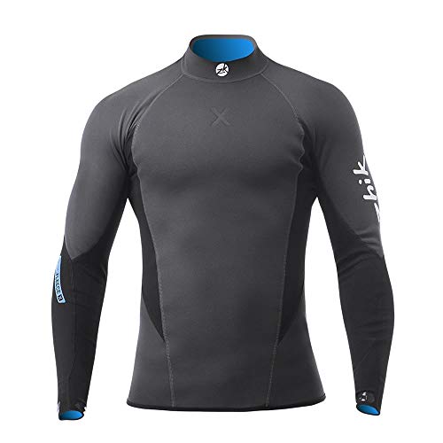 Zhik Traje de Neopreno de Neopreno Microfleece X 1MM Top Negro - Estiramiento fácil - Forro hidro-Base de Drying rápido en el Pecho y la Espalda