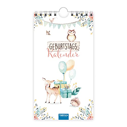 Trötsch Geburtstagskalender Waldfreunde: jahresunabhängiger immerwährender Wandkalender
