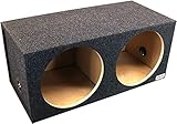 Atrend 15DQ 15” Dual Sealed Subwoofer/Speaker Enclosure Subwoofer Box Designed to Let The Music Move You. High Grade MDF Construction with Nickel Finish Speaker Terminals