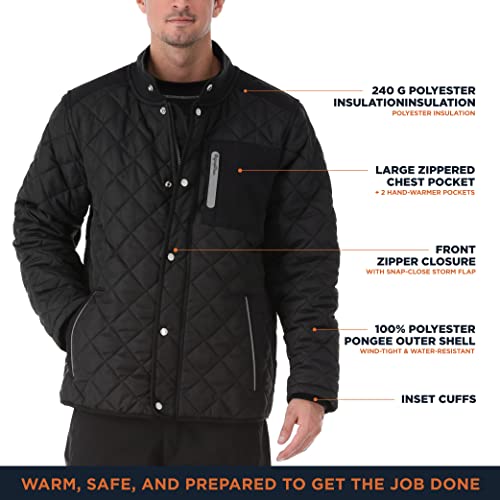 RefrigiWear Insulated Diamond Quilted Jacket3