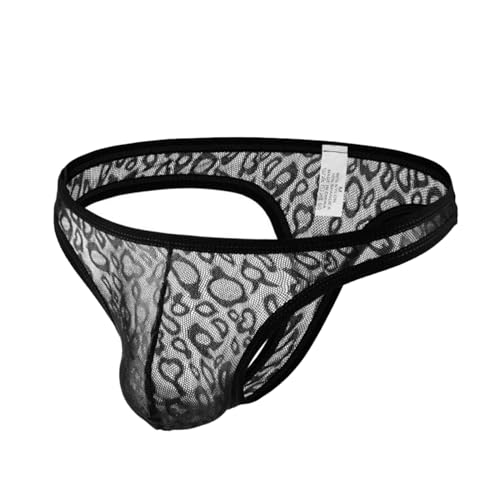 Men Sexy Thong Briefs Hollow Out Pouch Panties Lingerie Low Waist Jock Strap Underwear