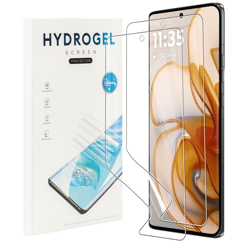 MEMELOKA 2 Piezas Protector de Pantalla para Motorola Edge 50 5G, TPU Película de Flexible, Alta Definición y Alta Sensibilidad con 3D Cobertura Completa