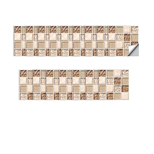 CONPHERON Mosaico Adhesivo de Azulejo para Cocina Baño Pegatinas de Baldosas Stickers Azulejos Adhesivos, 10X10cm, 20 hojas, Mosaico 4