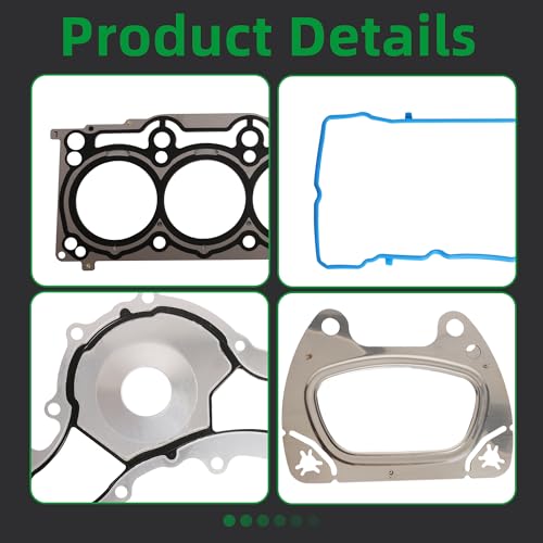 Image of Head Gasket with Bolts Set, for 3.6, for Chrysler 200 /300, for Avenger /Challenger /Charger /Journey /Grand Caravan /Durango for Ram 1500 for Jeep Wrangler /Grand Cherokee 11-20 HS26541PT(88pcs)