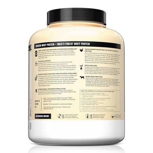 Image of avvatar PERFORMANCE WHEY PROTEIN | 2Kg | Chocolate Hazelnut Flavour | 26g Protein | 57 servings
