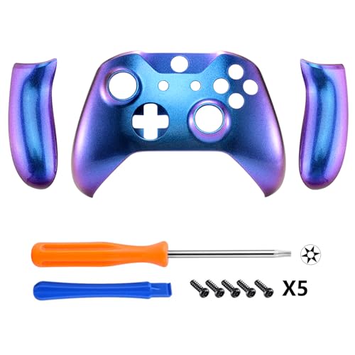 Image of eXtremeRate Chameleon Top Shell Front Housing Faceplate Replacement Parts with Side Rails Panel for Xbox One X S Controller