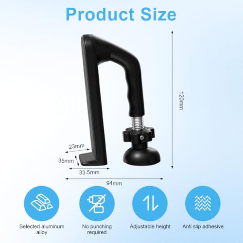 Door Stop Alarm, Portable Door Blocker Burglary Protection, Adjustable Door Security Device, Door Lock for Personal Protection of Home Hotels Travel, No Alarm Function - Image 3