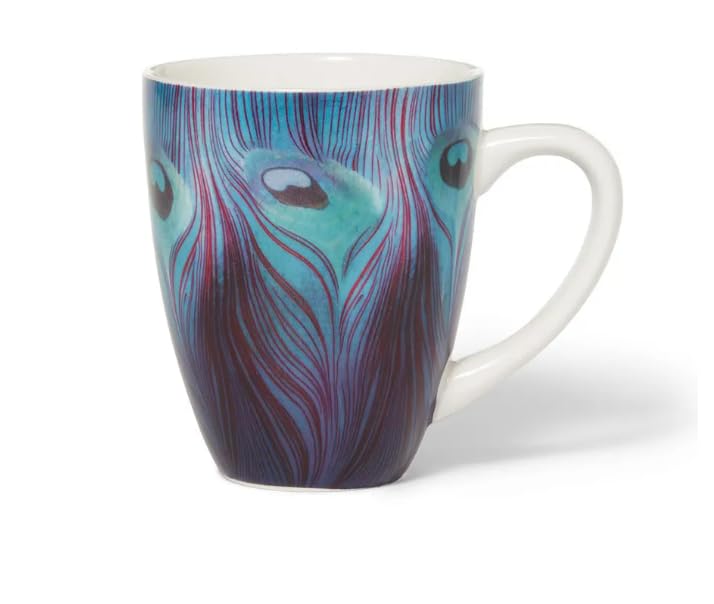 Metropolitan Museum of Art, Louis C. Tiffany Peacock Feather Covered Porcelain Mug with Tea Infuser in Gift Box, 80054864