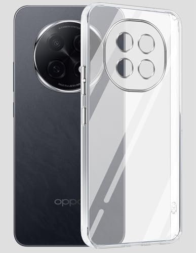 TOUCCH Oppo F29 Hard Silicone Case (Transparent) | Shock Proof Scratch-Resistance Design & Camera Protection | Premium Slim Back Cover for Oppo F29 | Clear Polycarbonate+TPU – Transparent