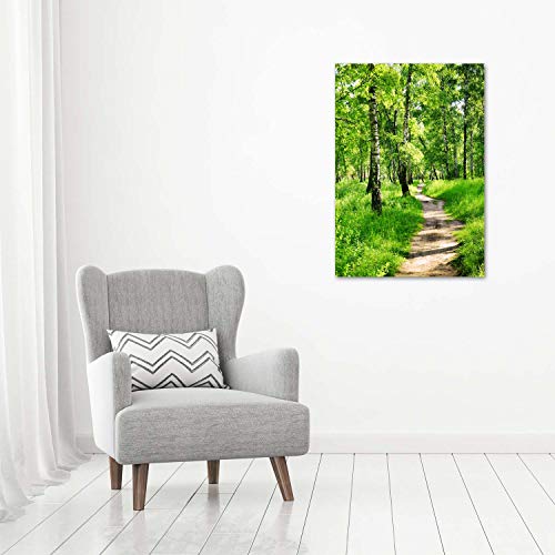 Image tableau photo décorative forêt de bouleaux vert 70x100 - 4