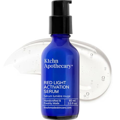 Red Light Therapy Activation Serum for Face & Neck | Amplify Benefits, Reduce Wrinkles, Hydrate, Brighten Skin | 100% Clean Formula with Matcha, Hyaluronic Acid, Orchid Stem Cells | 2x More, 2 Oz Size