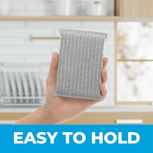 Image of Luan Hue - 4 PCS Scrub Pads, 2.7 inch x 3.5 inch x 2,7 inch Scrub Pads for Cleaning Kitchen, Bathroom, and Household, Non-Scratch, Reusable, Multi-Surface Scrub Pads, Dishwasher Safe for Non-Stick Cookware
