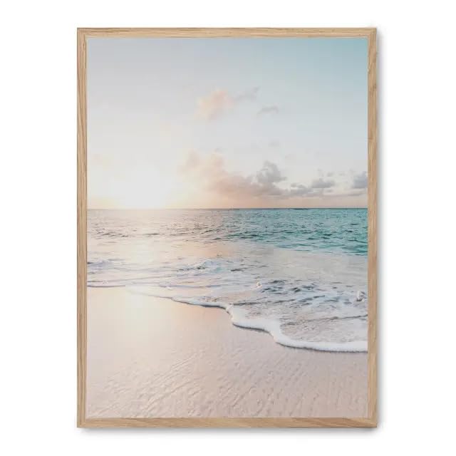 Sunset on the beach ii tableau pour salon chaleureux FASE5