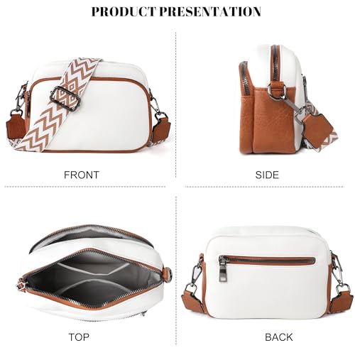Image of TANTOMI Small Crossbody Bag for Women, Vegan Leather Shoulder Bags for Women, Travel Purse with Adjustable Shoulder Strap