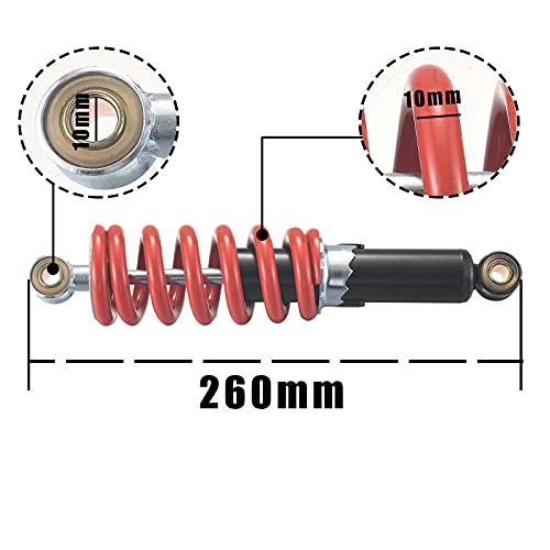  260mm 10.2'' Motorcycle Shock Absorber Rear Suspension For China Scooter ATV Quad Dirt Bike
| 260mm 10.2'' Motorcycle S