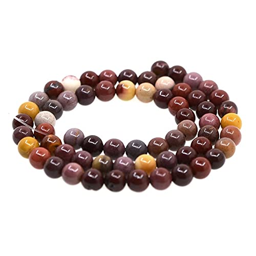 Perles de jaspe mookaite 6mm LKBEADS 0429 fil de 40cm pour création bijoux