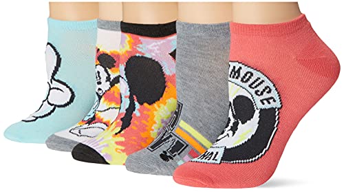 Image of Disney Women's Mickey Mouse 5 Pack No Show Socks