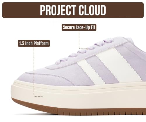Image of Project Cloud Platform Sneakers for Women - Lightweight Memory Foam Insole Womens Sneakers - Non-Slip Fashion Sneakers for Women Footwear - Women's Fashion Platform Shoes (Nita)