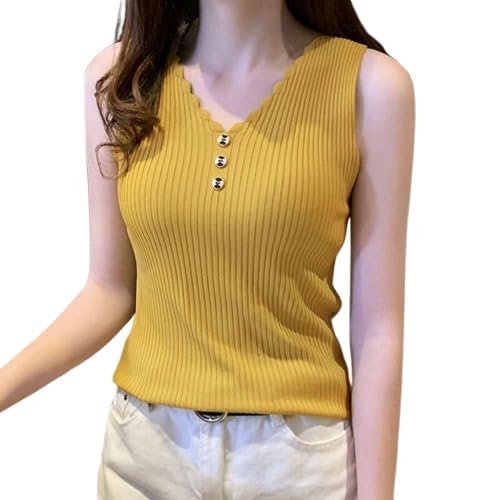 Women's Cotton and Polyester Blend Sleeveless Free Size T-Shirt | Crop Top-image-11