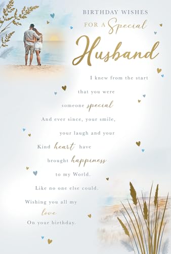 HUSBAND Birthday card from the meaningful and heartfelt Tenderness range.