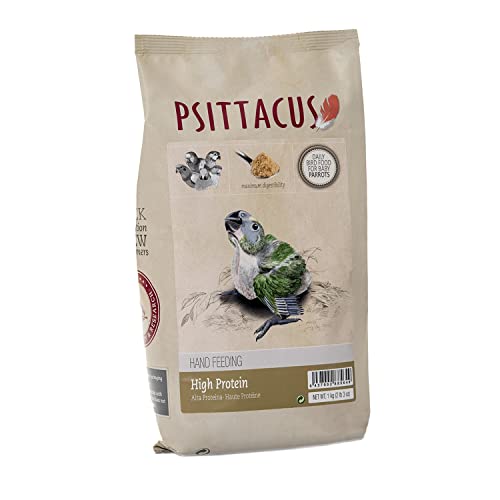Psittacus High Protein Hand-Feeding 1 kg | Papilla para Amazonas, Cacatúas y Cotorra de Kramer | Alimento Premium para Aves | 100% no-GMO Cover