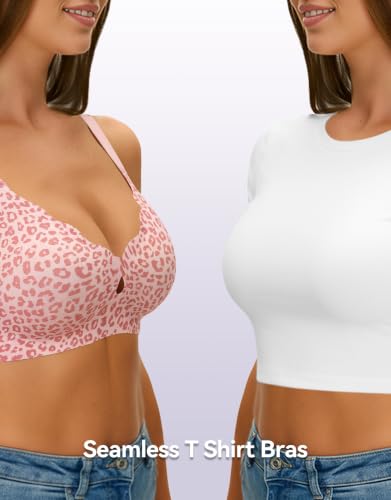 NIASOUL Wireless Bras for Women, No Underwire Seamless Push Up T-Shirt Bra - image 5