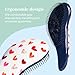 Crave Naturals Glide Thru Hair Brush - Detangler Brush for Curly, Straight, Wet or Dry Hair - Gentle Detangling Brusheses for Adults, Kids, Toddlers - Hair Accessories for Women, 7.5