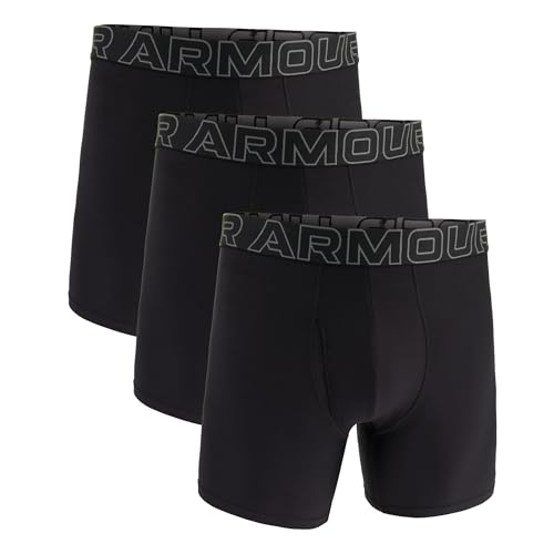 Under Armour Herren Tech Performance Boxershorts im 3er-Pack, 15 cm Beinlänge – atmungsaktiv, feuchtigkeitsableitend, weiches Tragegefühl, ganztägiger Komfort