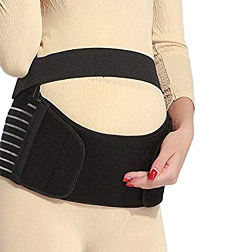 CROSS1946 Soft Loving Comfort Maternity Belt Band Back Support, Abdomen Band, Back Brace-Black