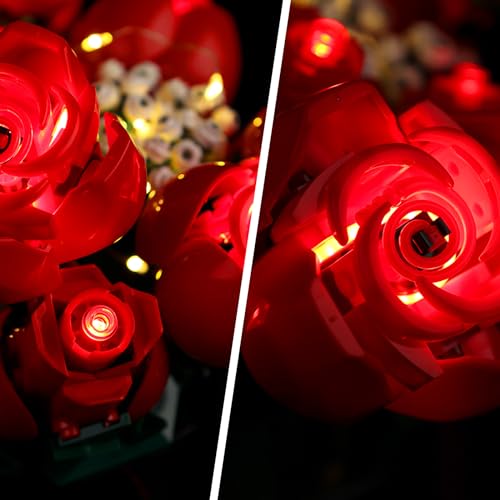 Kyglaring LED Light Kit for Lego Icons Roses Bouquet 2024 Building Sets - Image 4