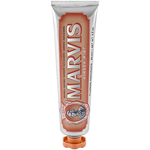 MARVIS® Ginger Mint 85 ml I Zahncreme mit sanft würzigem Ingwer und Minze I entfernt Plaque und hartnäckige Beläge I mit Fluorid Cover