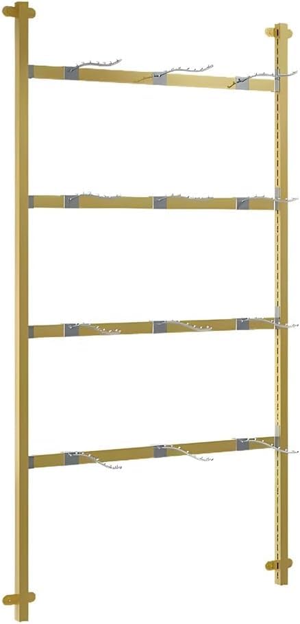 Expositor de sujetadores metálico de pared de 4 Niveles para solucionar la falta de espacio 1