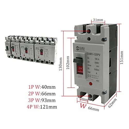 Disjoncteur magnétothermique CC protégeant vos circuits de batterie 250V 80A