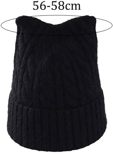 Women's Casual Woolen Knitted Cap Thickened Warm Outdoor Caps