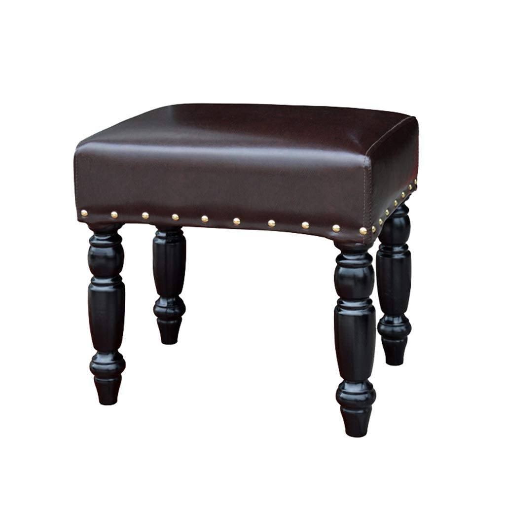 Tabouret de maquillage marron en cuir PU style européen NMDCDH