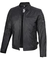 Felix - Matte Black Leather Jacket Men