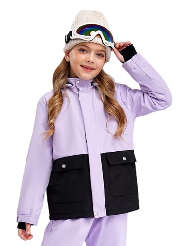 Kids Girl's Winter Warm Ski Jacket Outdoor Snowboarding Outerwear Tops Long Sleeve Hooded Coat2