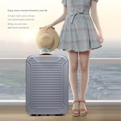 Collapsible Suitcase Set 20'', Fully Collapsible Hardshell Carry-On Luggage for Urban Living, ABS Hard-Shell Suitcase with TSA Lock & 2 Wheels, space saving for most Airlines (Color : Black, Size :3