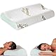 Flowen Orthopädisches Nackenstützkissen Memory Foam Kopfkissen Nackenkissen Ergonomisches für Bett Hilft bei Nackenschmerzen und Nackenstütze Kissen mit Aloe-Vera-Behandlung Waschbarem Bambù Bezug