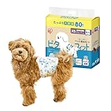 アイリスオーヤマ ピタフィット ペット用おむつ XS 80枚入 男の子用 犬 おむつ 長時間 MNPD-XS80